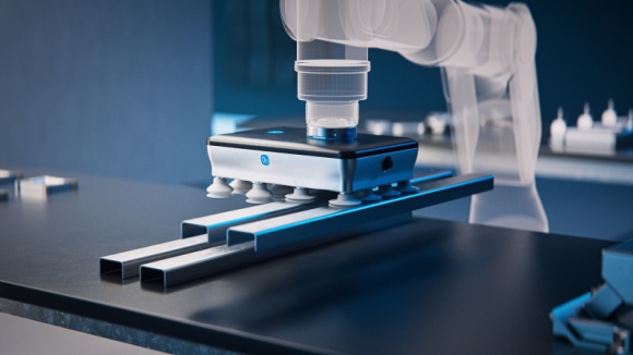 VGP20 - nowy chwytak OnRobot do wymagających aplikacji paletyzacji Przemysł, BIZNES - Nowy elektryczny chwytak podciśnieniowy VGP20 OnRobot to wszechstronne rozwiązanie o dużej mocy do wymagających aplikacji paletyzacji, w tym obsługi ciężkich, nieporęcznych i porowatych powierzchni